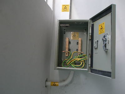 熱烈慶祝工程部勝利完成人體及設備靜電接地工程及配電箱安裝
